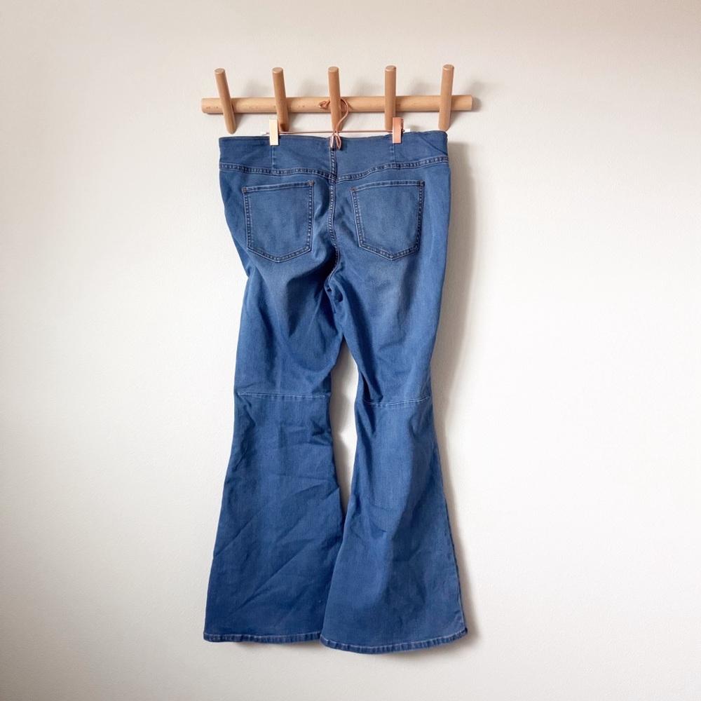 Free People Penny Pull On Flare Jeans 35 Short - Picture 8 of 12